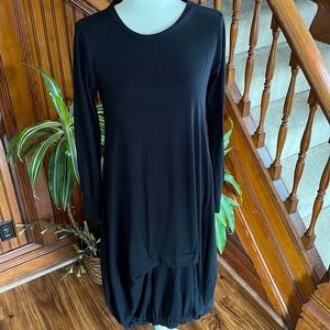 Zara Trafaluc Black Maxi Bubble Dress Sz S